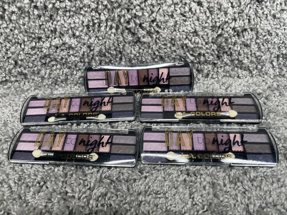 Lot Of 5 LA Colors Day To Night Makeup Eyeshadow Palette CES424 Dusk 28 Oz